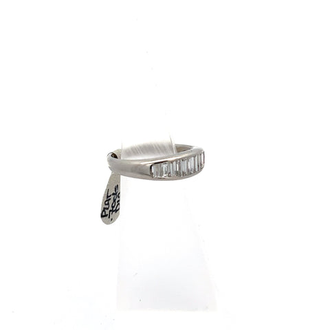 40535 - Platinum Channel Set Baguette Diamond Ring