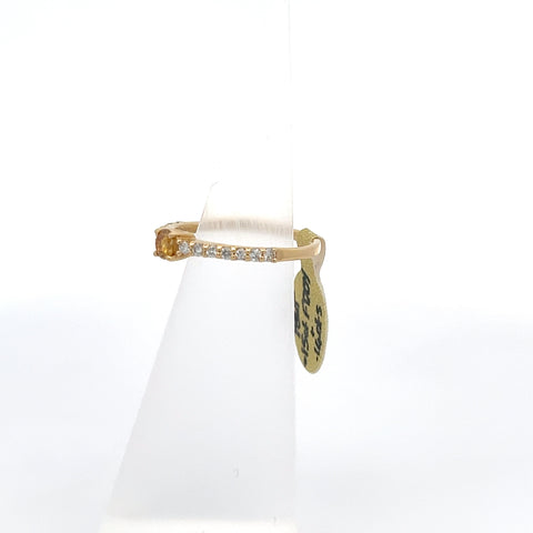 40536 - 18KT YG Round Yellow Diamond Ring