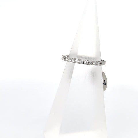 40539 - Platinum Diamond ring 50% set 0.40cts