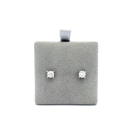 18KT WG Round Diamond Stud Earrings 0.40cts