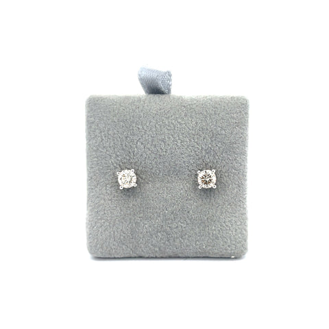 18KT WG Round Diamond Stud Earrings 0.47cts