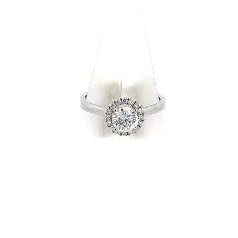 40298 - 18KT WG Round Diamond Halo Ring