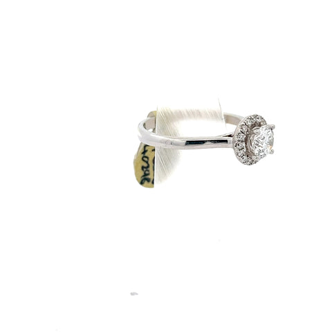 40298 - 18KT WG Round Diamond Halo Ring