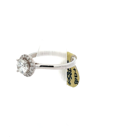 40298 - 18KT WG Round Diamond Halo Ring