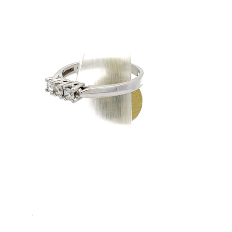40347 - 18KT WG Round Three Stone Diamond Ring