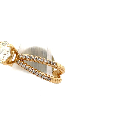 40508 - 18KT YG Round Diamond Ring