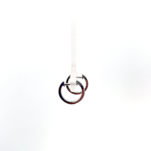 18KT WG Diamond Hoop Earrings