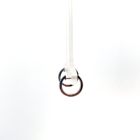 18KT WG Diamond Hoop Earrings