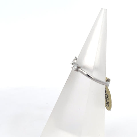 40552 - 18kt WG Toi et Moi Princess / Pear Diamond