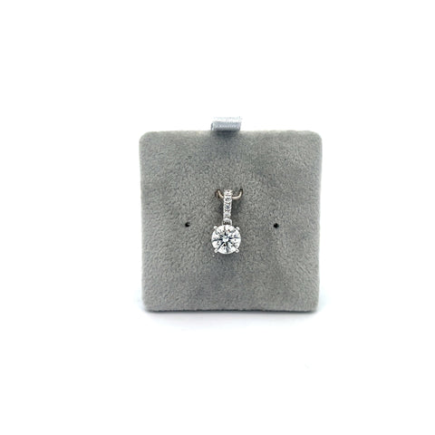 18KT WG Round Diamond Pendant 0.65ct