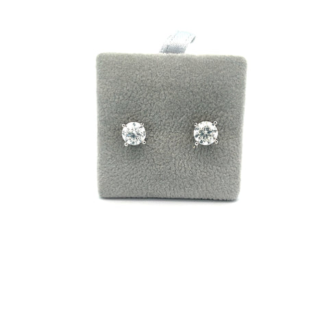18KT WG Round Diamond Stud Earrings 1.40cts