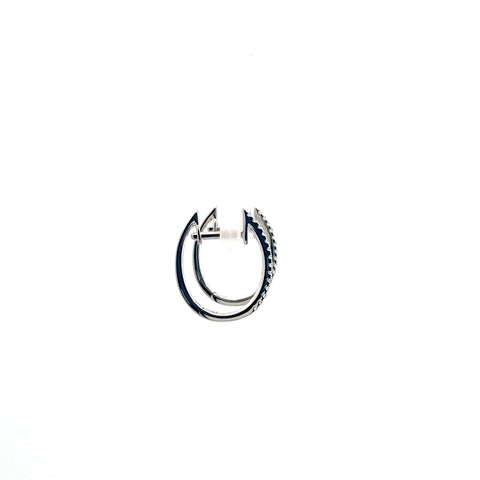 18kt WG Diamond Hoop Earrings 0.09cts