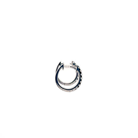18kt WG Diamond Hoop Earrings 0.28cts