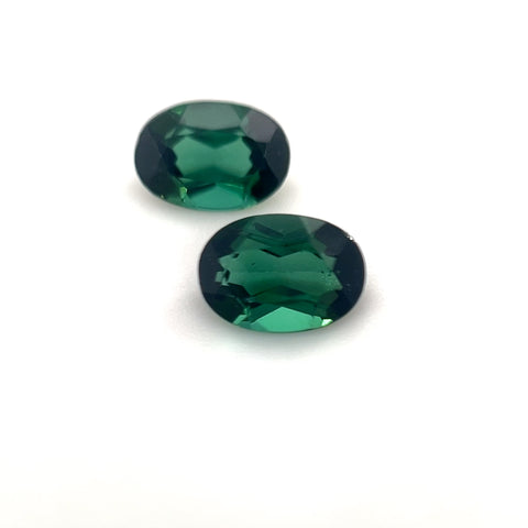 Green Tourmaline 1.47cts Oval Pair