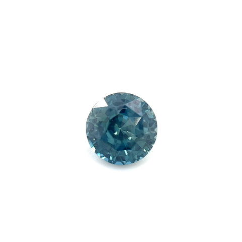 No Heat Teal Sapphire 1.10ct Round