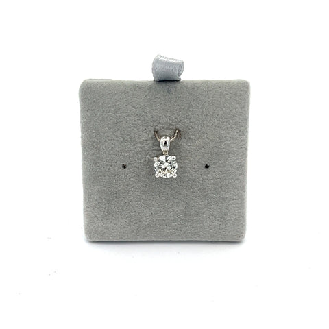 18KT WG Round Diamond Pendant 0.36ct