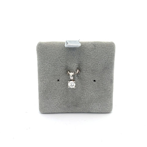 Platinum Round Diamond Pendant 0.13ct