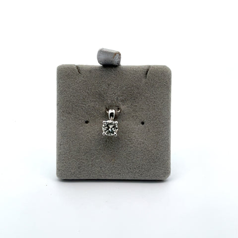 18KT WG Round Diamond Pendant 0.37ct