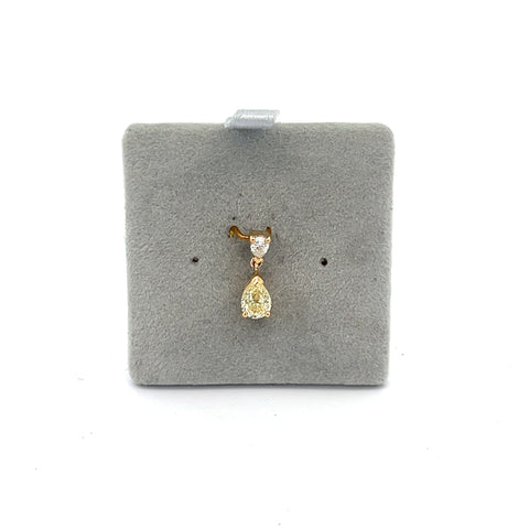 18KT YG NFLY Pear drop Pendant