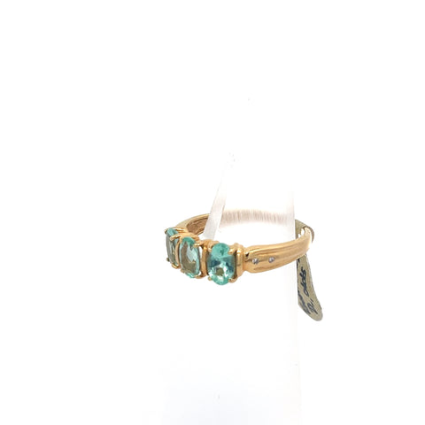 TOURM19 - 18KT YG Tourmaline Ring