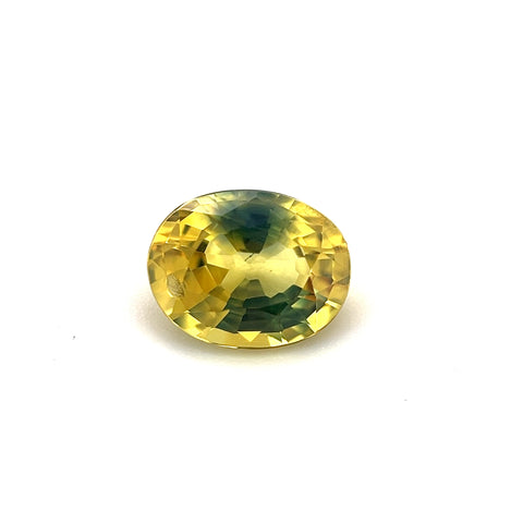 Bi-Colour Yellow/Green Sapphire Oval 1.33ct