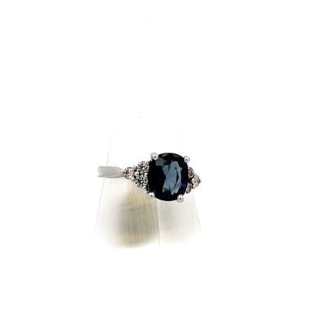 SPIN4 - 18KT WG Oval Spinel Ring