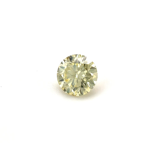 Natural Fancy Light Yellow Round 0.40ct