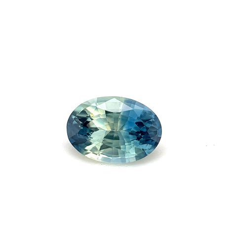 Teal Bi-colour Sapphire 0.79ct Oval