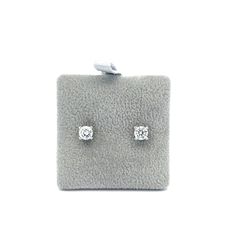 18KT WG Round Diamond Stud Earrings 0.55cts