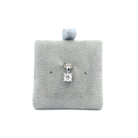 18KT WG Round Diamond Pendant 0.26ct