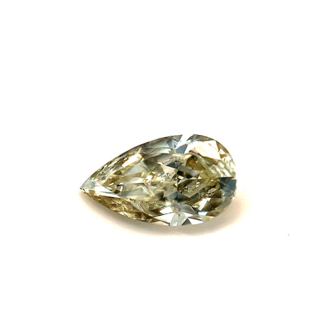 Natural Fancy Brownish Greenish Yellow 1.02ct Pear