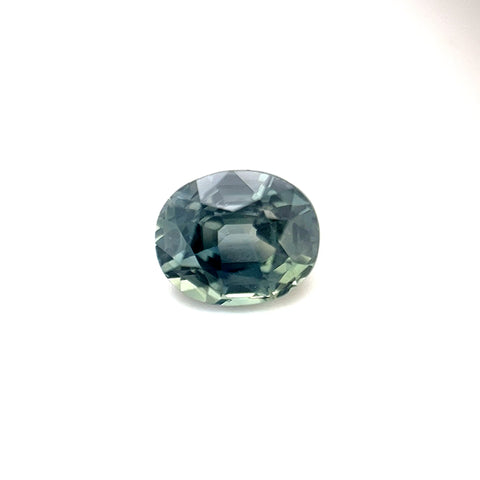 No Heat Colour Change Teal Tanzanian Sapphire 1.51ct Oval