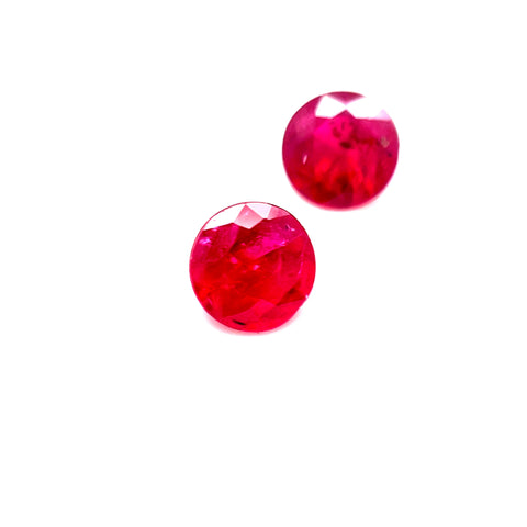 Ruby Pair 1.10cts Round