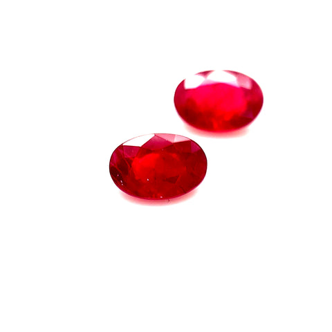 Ruby Pair 1.13cts Oval