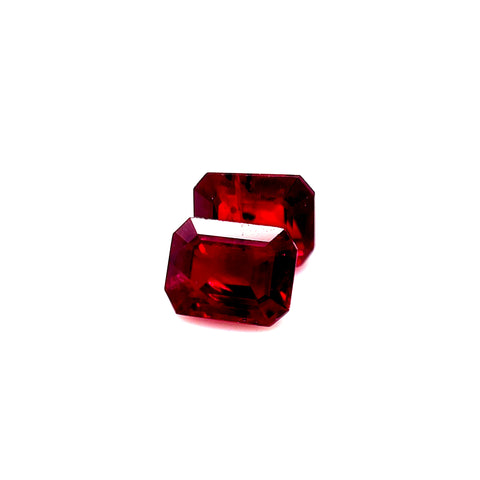 Ruby Pair 1.36cts Octagonal