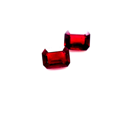 Ruby Pair 0.85cts Octagonal