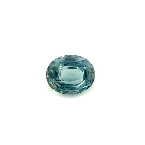 No Heat Teal Sapphire 1.03ct Oval