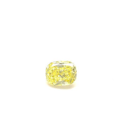 Natural Fancy Intense Yellow 0.26ct Cushion
