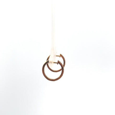 18kt YG Diamond Hoop Earrings