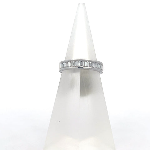40559 - 18kt WG Eternity Ring with Baguette Cut Diamonds
