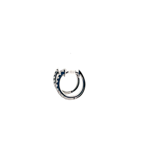 18kt WG Diamond Hoop Earrings 0.28cts