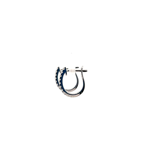 18kt WG Diamond Hoop Earrings 0.29cts