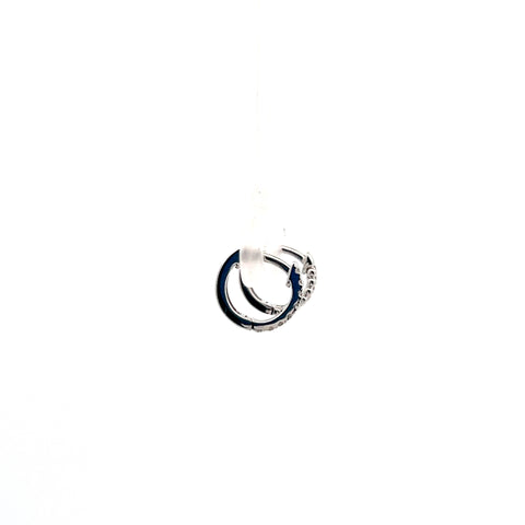 18kt WG Diamond Hoop Earrings 0.14cts