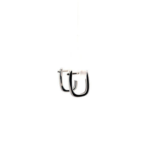 18kt WG Diamond Hoop Earrings 0.12cts