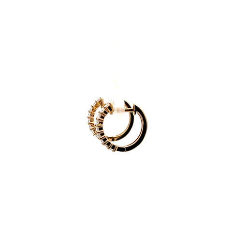 18kt YG Diamond Hoop Earrings 0.50cts