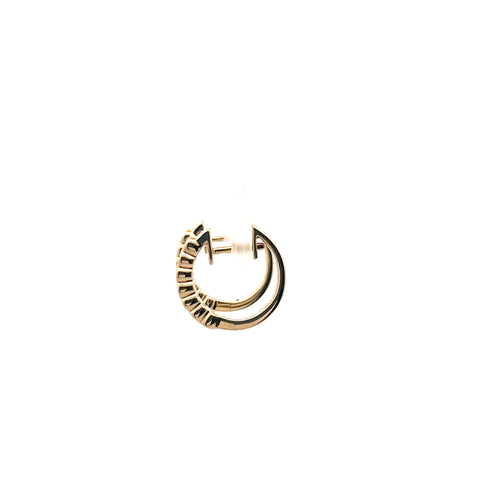 18kt YG Diamond Hoop Earrings 0.36cts