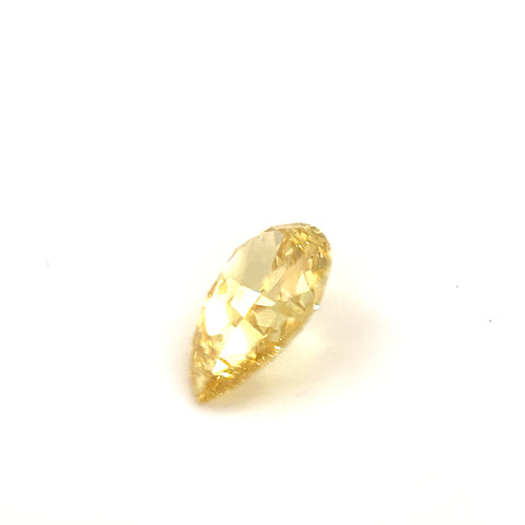 Natural Fancy Deep Orangy Yellow Pear Cut 0.61ct