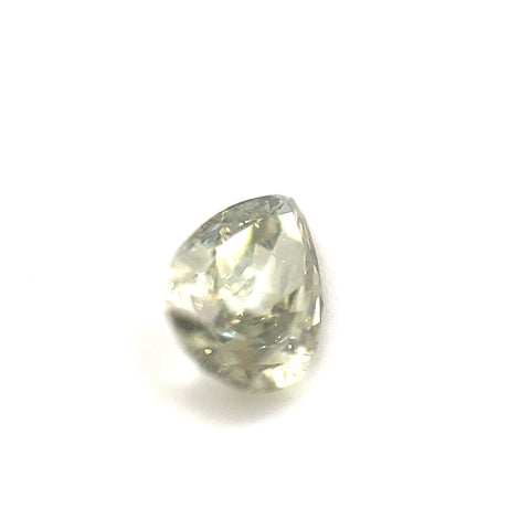 Natural Fancy Dark Gray-Greenish Yellow 1.00ct Pear Cut Diamond
