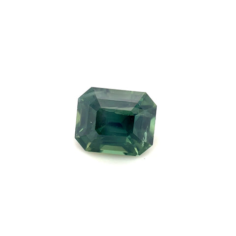 Green Sapphire 2.07ct Octagonal