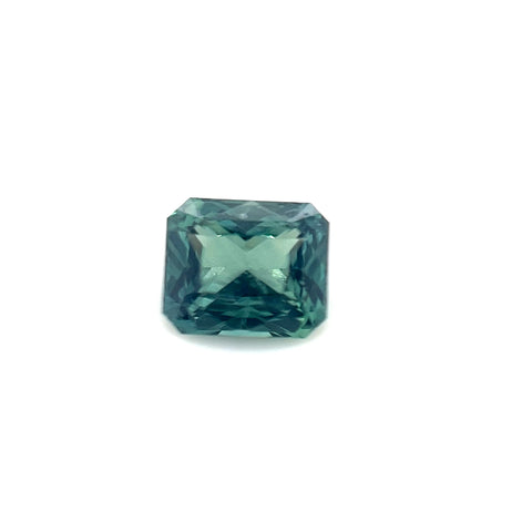 Teal Sapphire 1.18ct Radiant